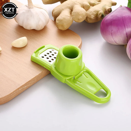 Simple Garlic Grinder Garlic Mud Artifact Stainless Garlic Grater Multi-Function Garlic Press